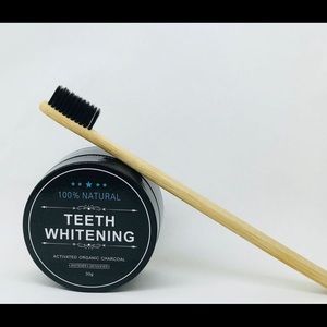 100% Natural Teeth Whitening  + Brush